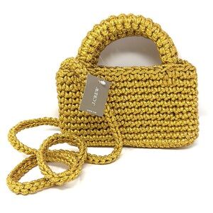 J.Crew Gold Crochet Women's Mini Bag